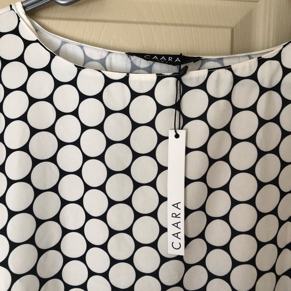 Black and white polka dot print dress - Picture 2 of 3